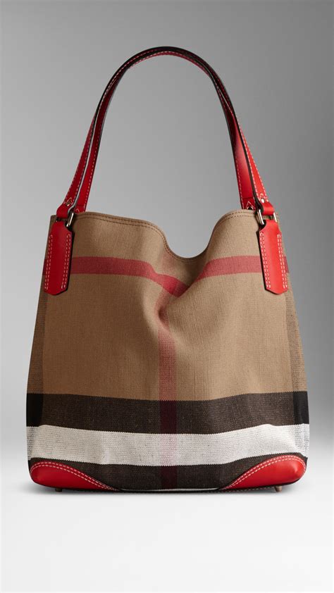 burberry embossed medium tote bag|Burberry medium canvas check tote.